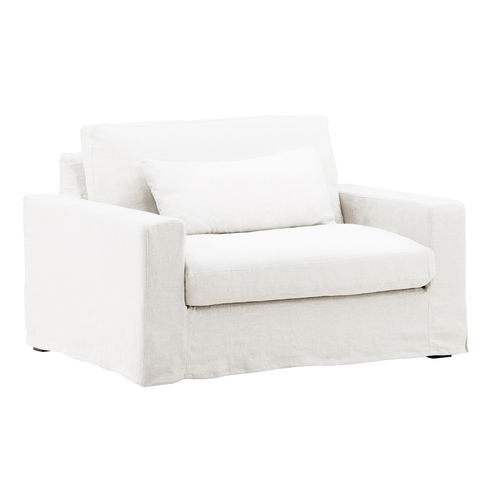 Dixie Chair and a Half Slipcover White