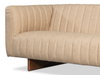 Denys Leather Sofa  Cappuccino White, by Sarreid, 2'11" length x 7'1" width x 2'4" height thumbnail 4