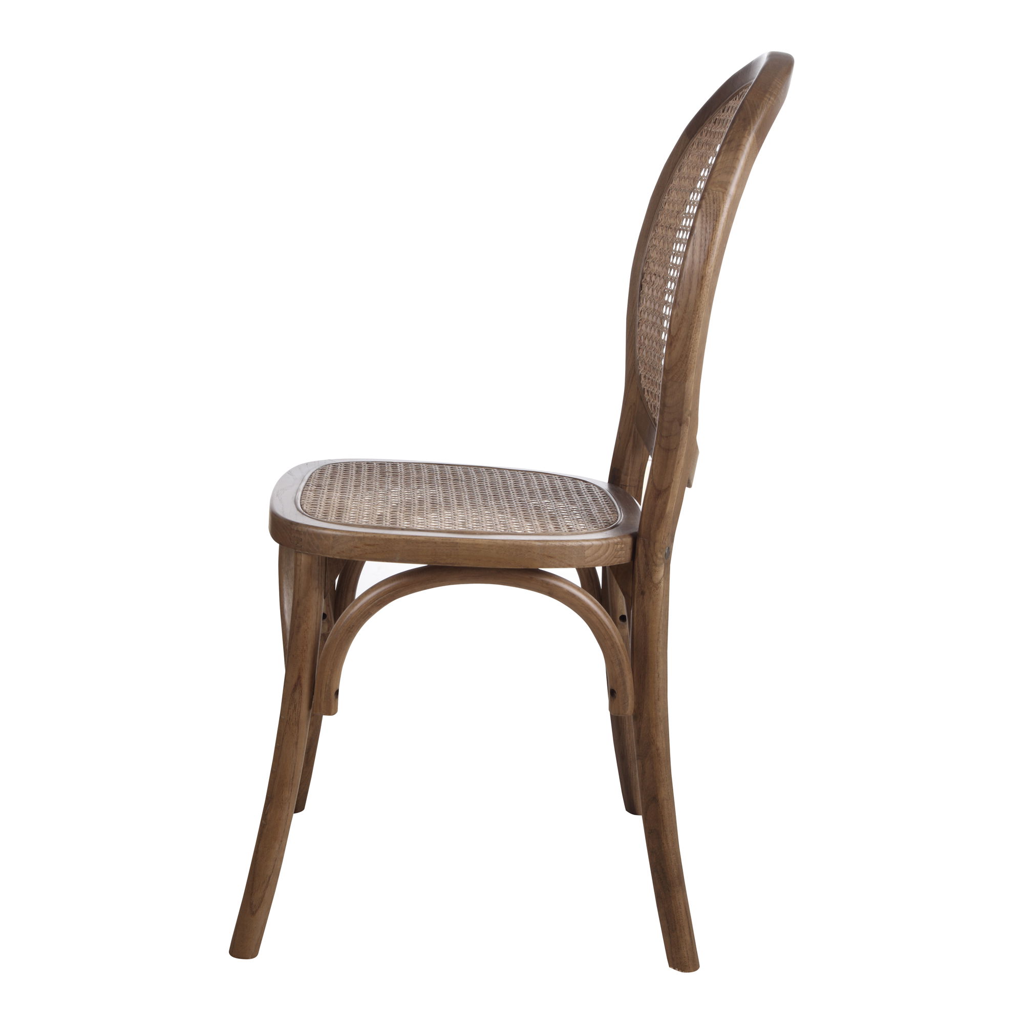 Rivalto Dining Chair Brown - Set Of Two, by Moe's Home, 17.7" width x 37" height x 16.5" depth View 5