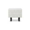 Farren Outdoor Side Table Cream, Outdoor Table by Moe's Home, 1'8" width x 1'6" height x 1'8" depth thumbnail 1
