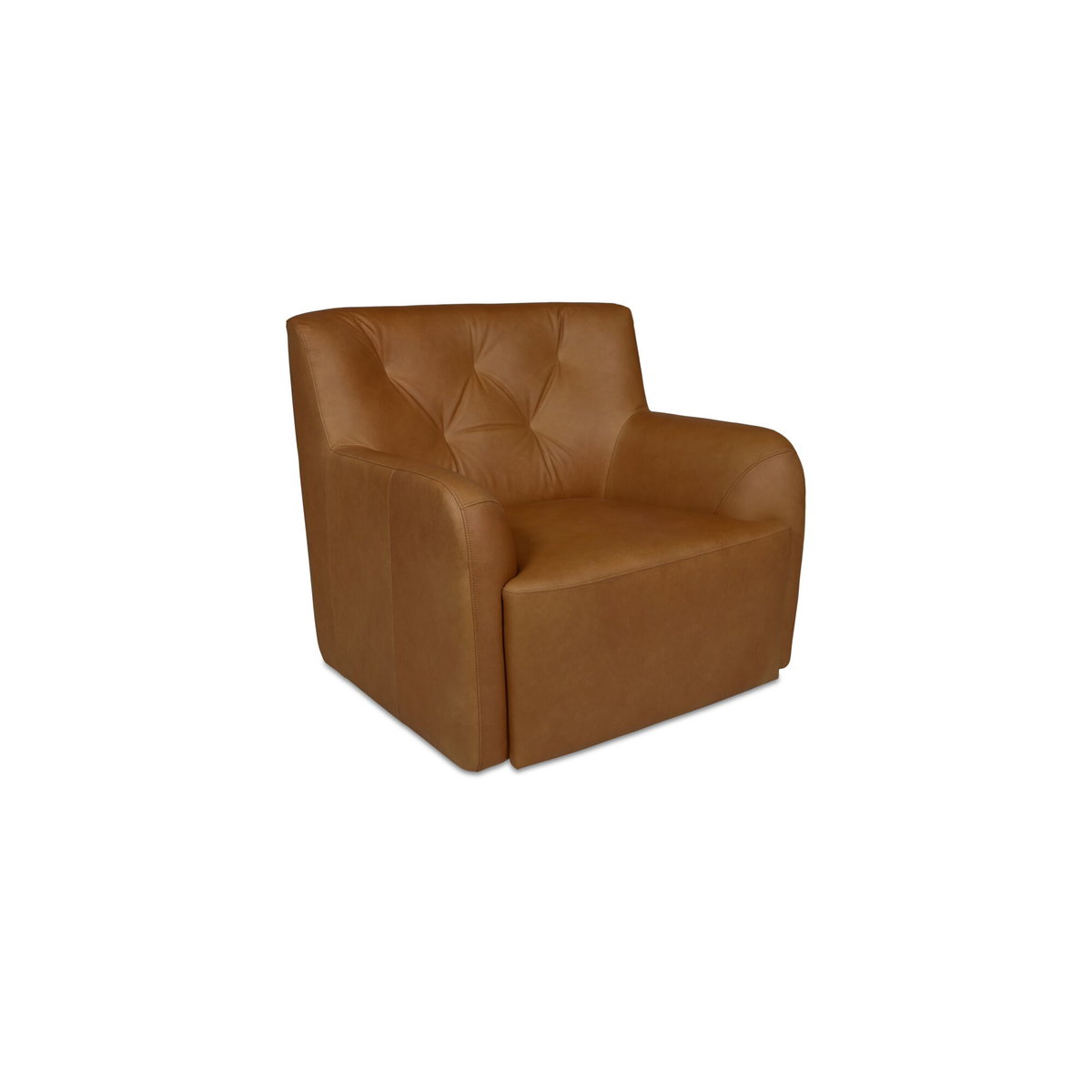 Sullivan Swivel Chair Tan, Accent Chair by Moe's Home, 34.65" width x 33" height x 34.65" depth View 2