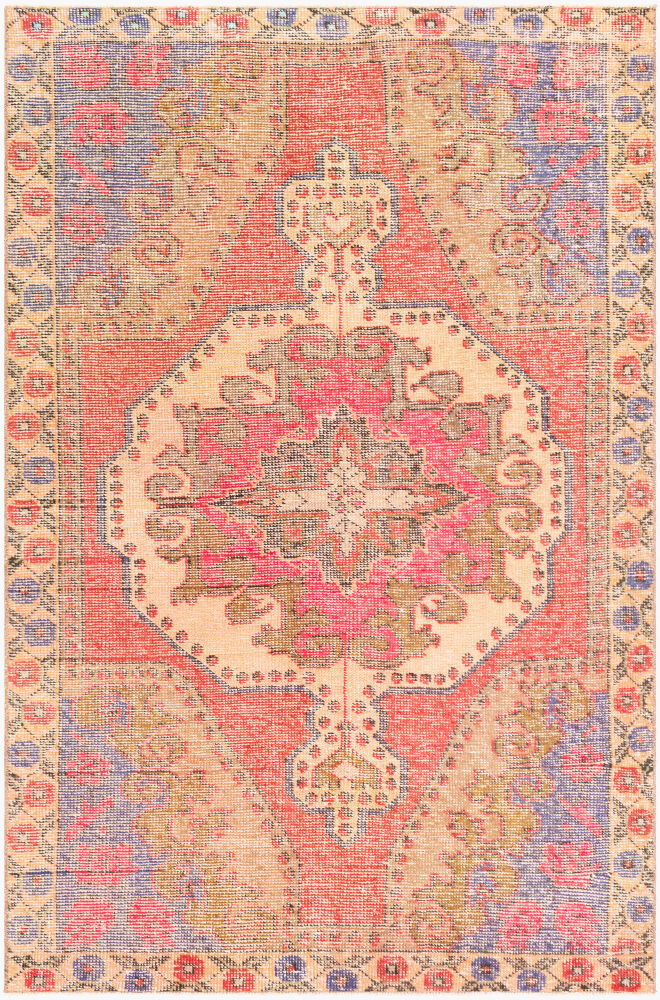 Antique One of a Kind Handmade Rug, by Surya, 6'9" length x 4'4" width