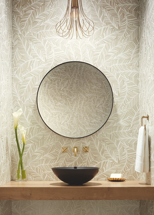 Rainforest Canopy Cream Wallpaper