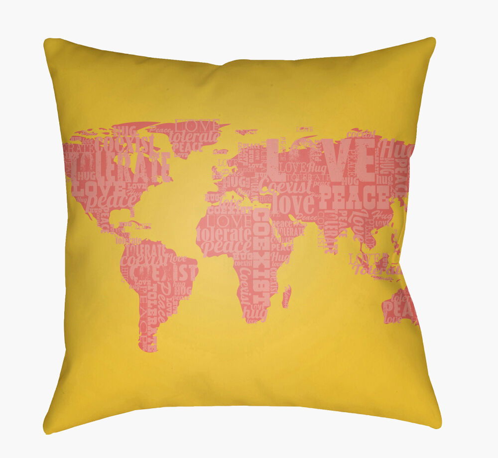 Jetset Accent Pillow, Decorative Pillow by Surya, 18" length x 18" width