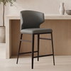 Delaney Counter Stool Grey, Counter & Bar Stool by Moe's Home, 20.5" width x 39.4" height x 21.7" depth thumbnail 4