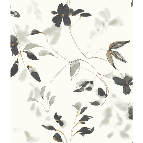 Linden Flower Black Wallpaper