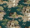 Pagoda And Sampan Scenic Forest Wallpaper, by York Wall, 27' length x 2'3" width x 0.02" depth thumbnail 1