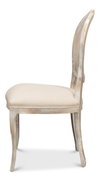 Oval Cane Back S/Chair  Grey Oak  Flax, by Sarreid, 2' length x 1'9" width x 3'5" height thumbnail 9
