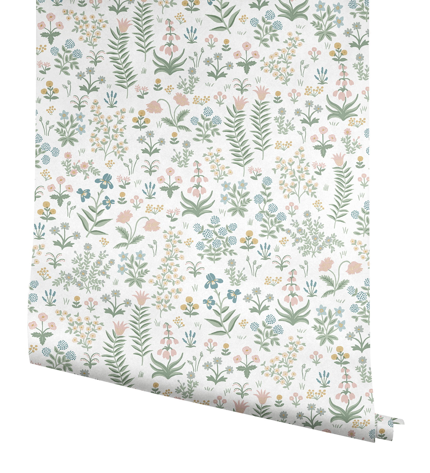 Menagerie Garden Blush Multicolor Peel & Stick Wallpaper large image 