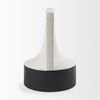 Burton 13.1H Large White and Black Ceramic Jug Vase, Decorative Jar by Mercana, 7.87" length x 7.87" width x 11.61" height thumbnail 6
