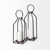 Kingston I Large Rustic Metal Framed Table Candle Holder thumbnail 6