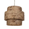 Water Hyacinth 4 Light Woven Pendant, Mini Light Pendant by Uttermost, 24.25" width x 23" height x 24.25" diameter x 24.25" depth thumbnail 3