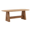Heston Dining Table Light Natural 84', by Dovetail, 84" width x 30.2" height x 39.5" depth thumbnail 1