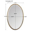 Herleva Gold Oval Mirror thumbnail 2