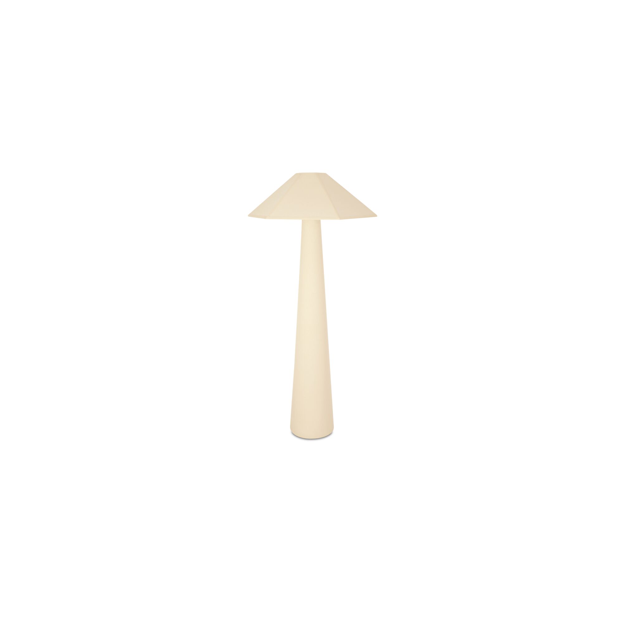 Gigi Floor Lamp Cream, by Moe's Home, 23.62" width x 49.21" height x 20.47" depth View 1
