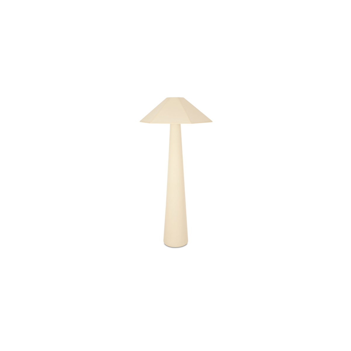 Gigi Floor Lamp Cream, by Moe's Home, 23.62" width x 49.21" height x 20.47" depth View 1