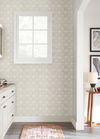 Double Diamonds Off White Peel & Stick Wallpaper, by York Wall, 20' length x 2'3" width x 0.02" depth thumbnail 3