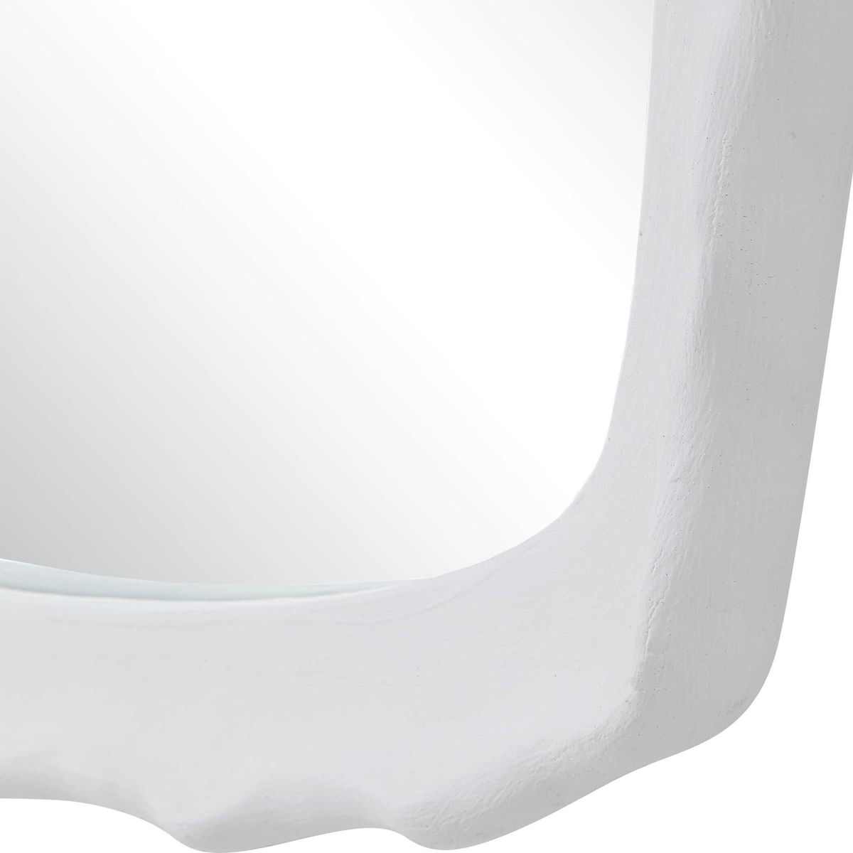 Marbella White Mirror, by Uttermost, 22" width x 37.8" height x 2.5" depth View 6