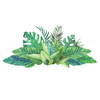 Watercolor Tropical Leaves XL Giant Wall Decals, by York Wall, 3' length x 2'2.12" width x 0.02" depth thumbnail