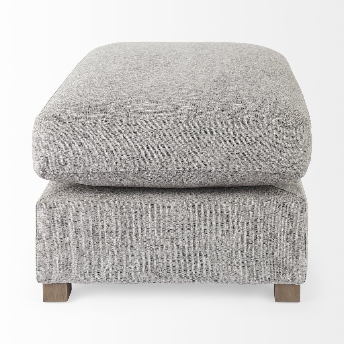 Valence  Medium Gray 2/3 Ottoman Sectional Piece, Sectional Sofa by Mercana, 38.58" length x 25.98" width x 17.72" height View 4
