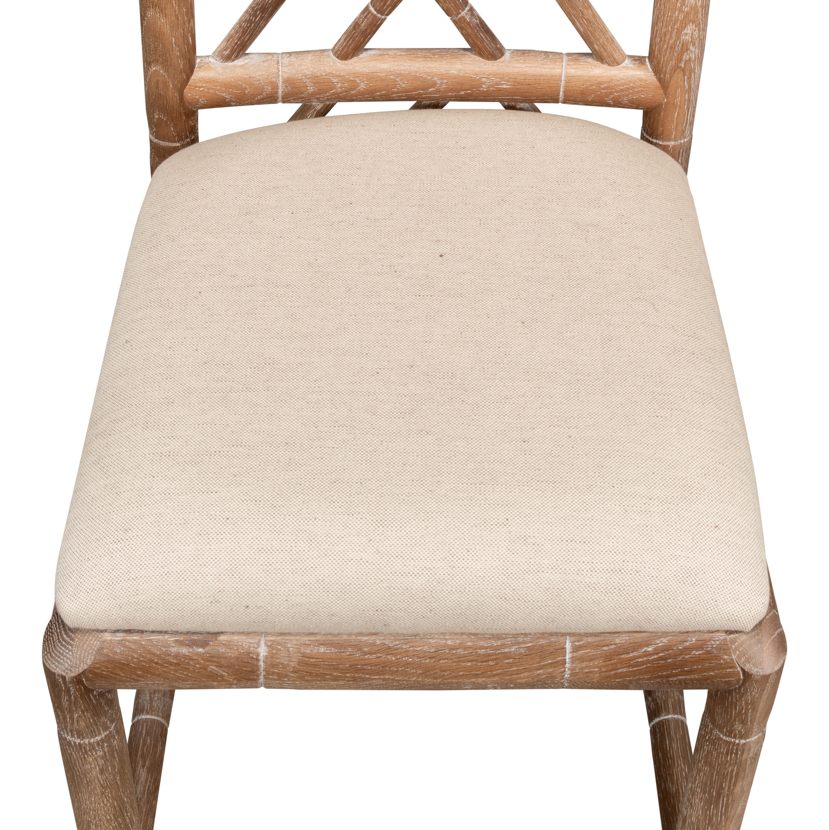 Brighton Bamboo Side Chair, Dining Chair by Sarreid, 17" length x 22" width x 39" height View 5