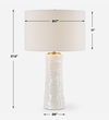 Pavlova Glossy White Table Lamp thumbnail 2