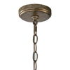 Valka 6 Light Crystal Chandelier, Ceiling Light by Uttermost, 19.25" width x 33.5" height x 19.25" diameter thumbnail 3