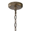 Valka 6 Light Crystal Chandelier, by Uttermost, 1'7.25" width x 2'9.5" height x 1'7.25" diameter thumbnail 3
