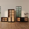 Charlotte Tall Cabinet Black, Cabinets & Sideboard by Moe's Home, 40" width x 80" height x 18.85" depth thumbnail 17