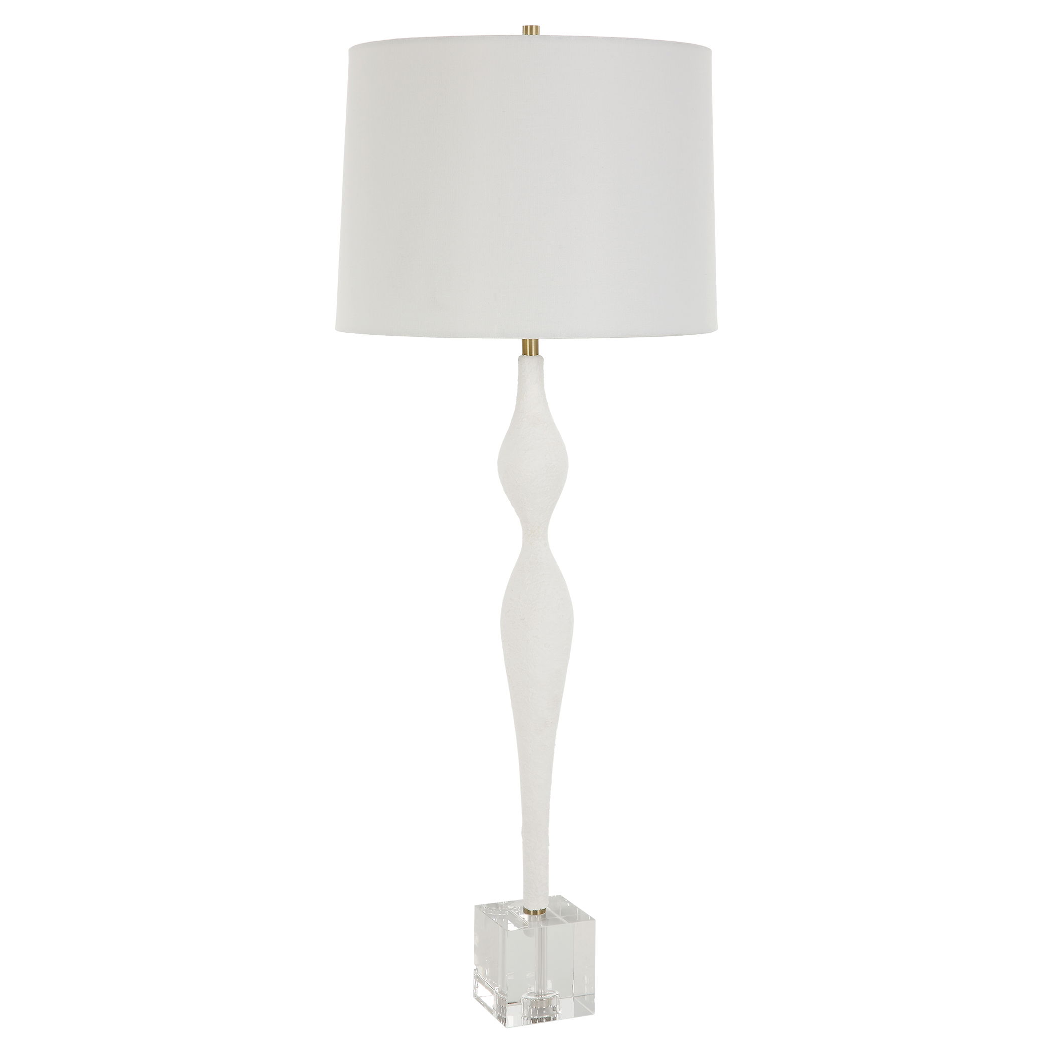 Helena Slender White Table Lamp large image 