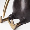 Dodo Kiwi 7L x 4W Black Cast Aluminum Mauritian Bird Sculpture, Decorative Object by Mercana, 6.75" length x 4.25" width x 6.75" height thumbnail 11