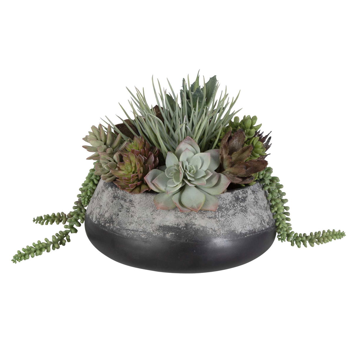 Yuma Succulent Centerpiece, Artificial Plants & Flower by Uttermost, 15" width x 13" height x 14" depth View 4