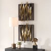 Crosshatch Metal Wall Decor Set/2, Art by Uttermost, 19.75" width x 24" height x 3.75" depth thumbnail 4