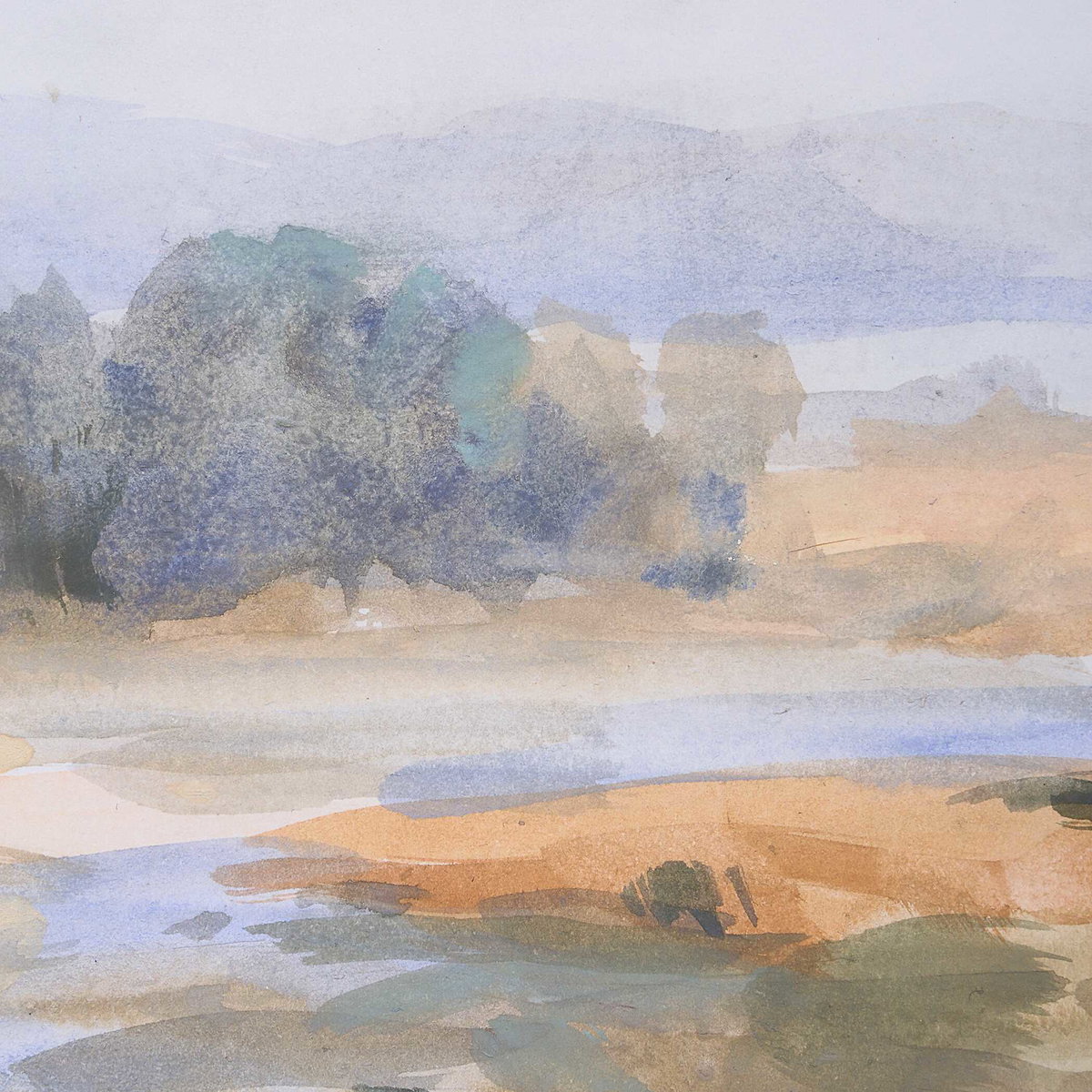 River Afternoon Landscape Print, Art by Uttermost, 39.87" width x 39.87" height x 2" depth View 6