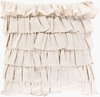 Ruffle Accent Pillow, Decorative Pillow by Surya, 20" length x 20" width thumbnail