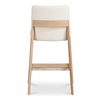 Deco Oak Counter Stool White Pvc, Counter & Bar Stool by Moe's Home, 21.7" width x 38.9" height x 20.8" depth thumbnail 4