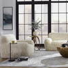 Abide Sheepskin Accent Chair, by Uttermost, 50" width x 31" height x 42" depth thumbnail 4