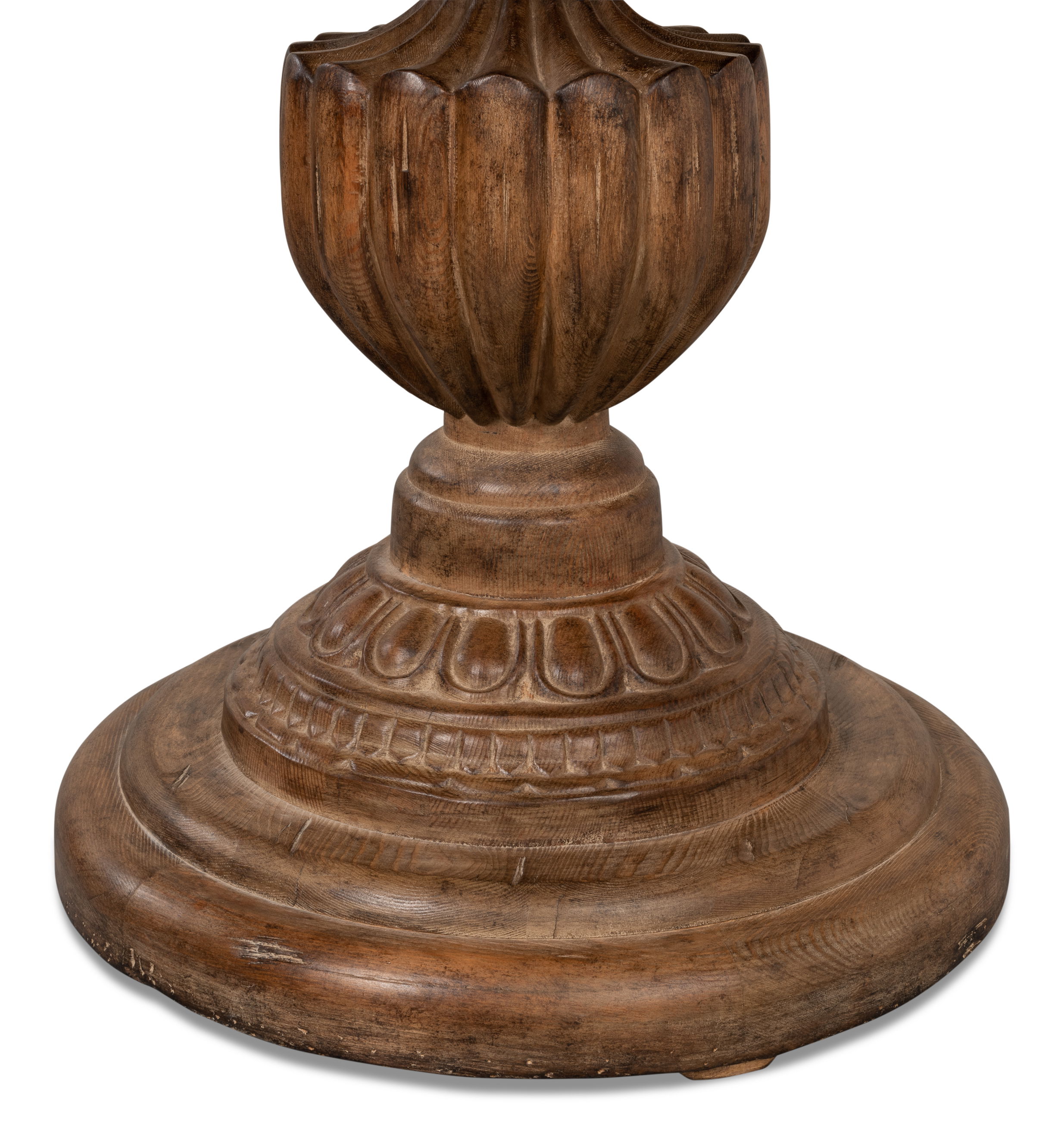 Renaissance Pedestal Dining Table,40'Top, by Sarreid, 40" length x 40" width x 30" height View 4