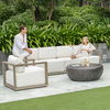 Remsen Outdoor Gray Sofa, Furniture by Uttermost, 107" width x 32" height x 35.25" depth thumbnail 8