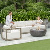Remsen Outdoor Gray Sofa, Outdoor Sofa by Uttermost, 8'11" width x 2'8" height x 2'11.25" depth thumbnail 8
