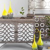 Jasse Large Yellowith Gray Ombre Glass Vase thumbnail 1