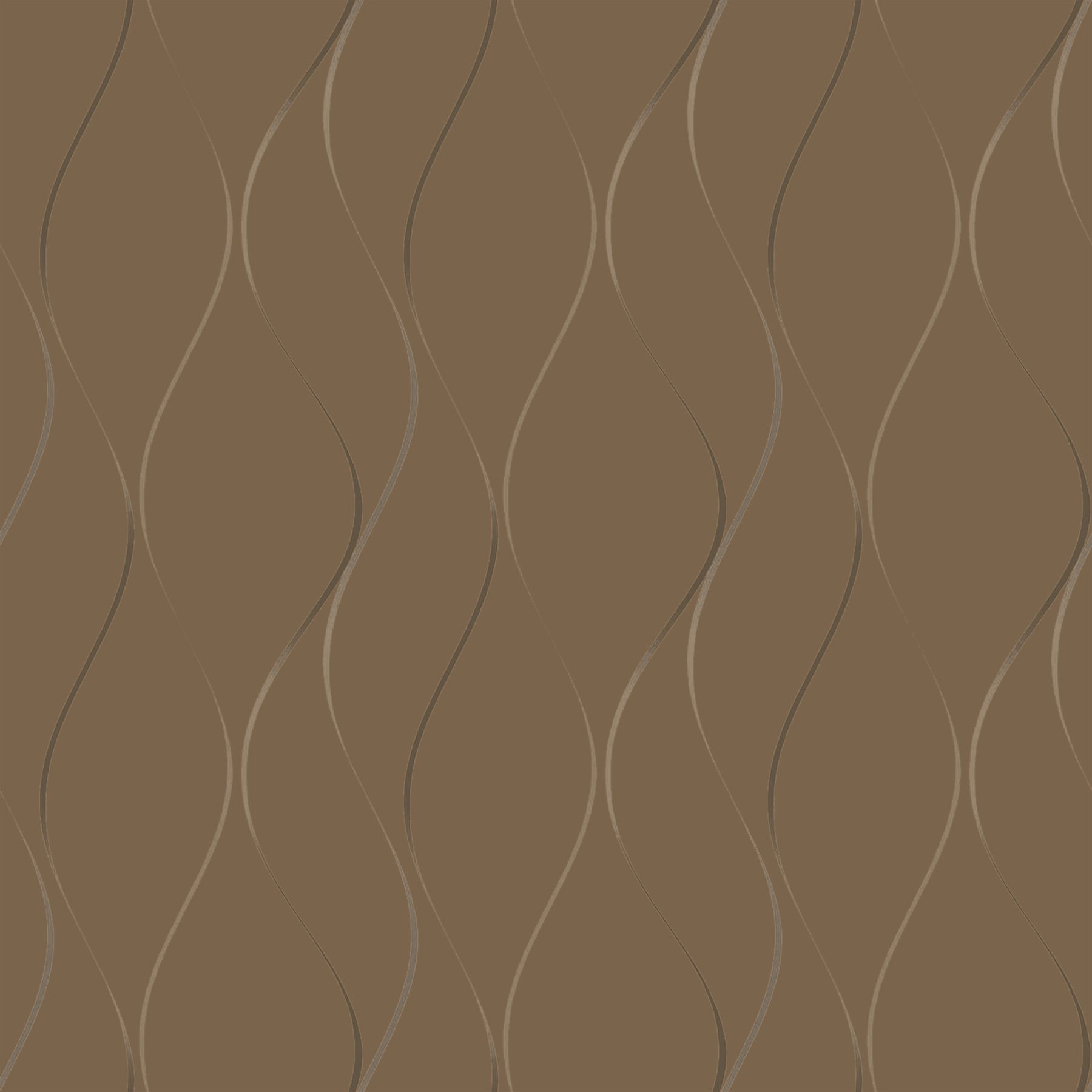 Wavy Stripe Tan Metallic Wallpaper large image 