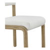 April Dining Chair White-set Of Two, by Moe's Home, 21.6" width x 32" height x 23" depth thumbnail 5