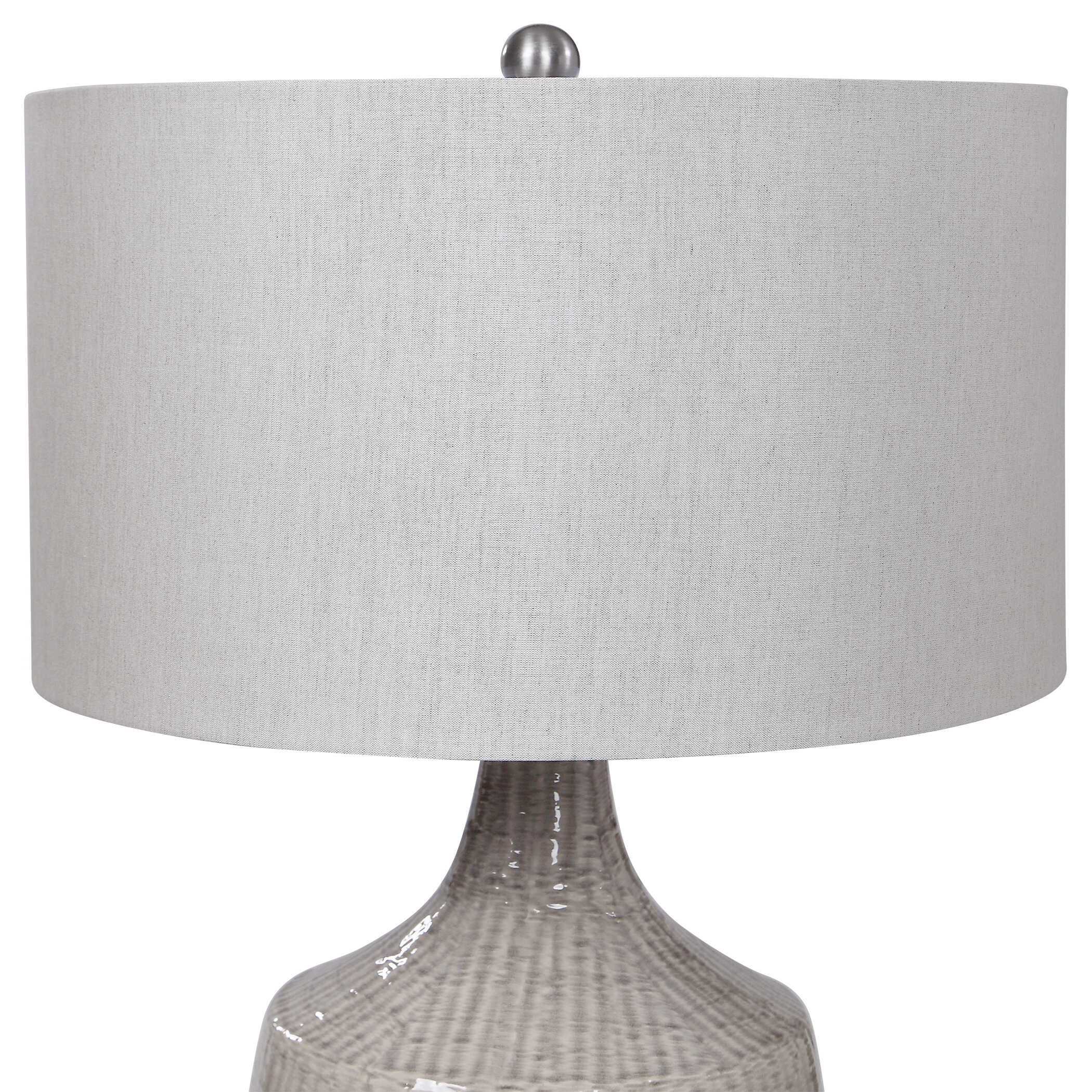 Felipe Gray Table Lamp, by Uttermost, 19" width x 29" height x 19" depth View 6