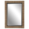 Island Braided Straw Mirror, by Uttermost, 29.5" width x 41.37" height x 2" depth thumbnail 1