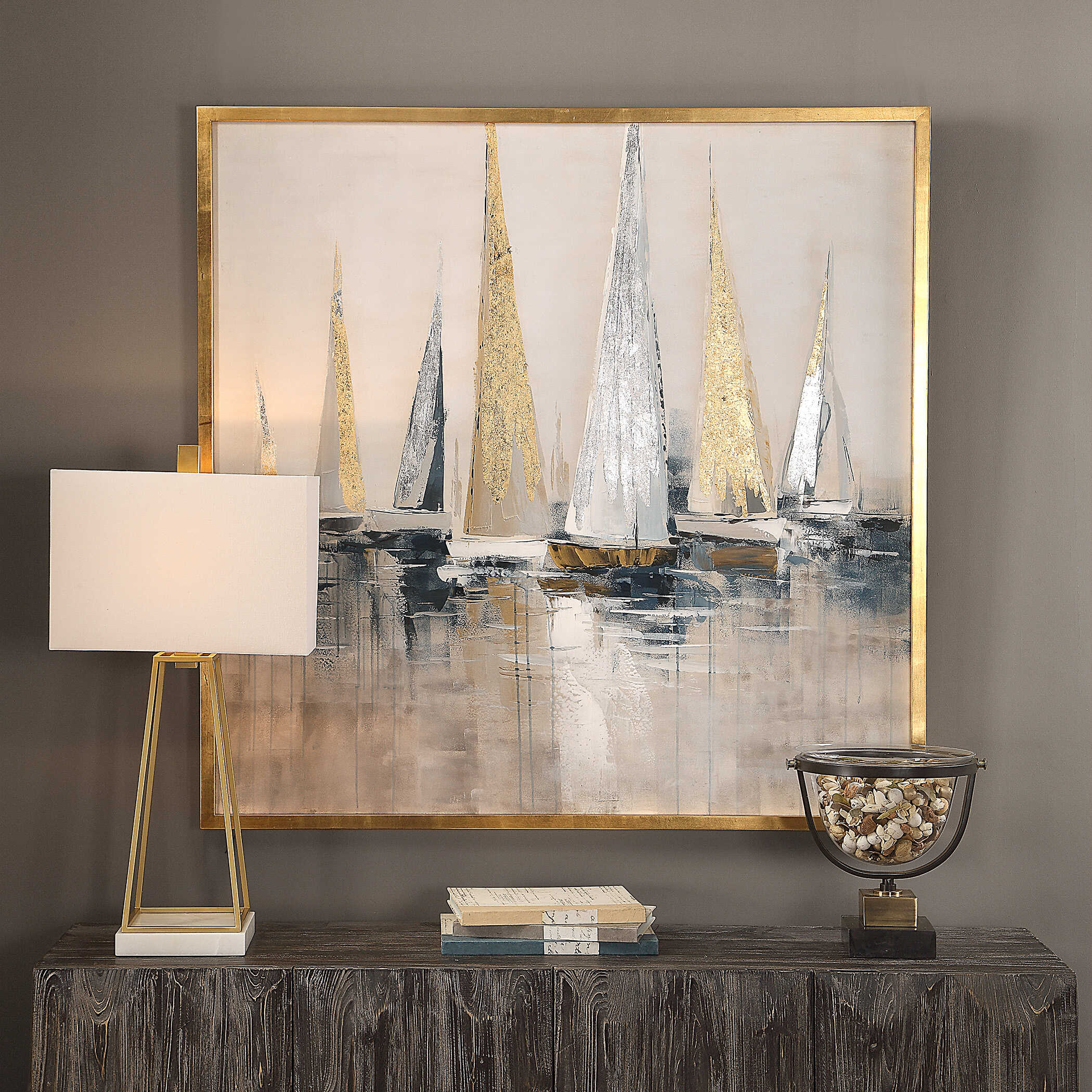 Regatta Nautical Art, Painting by Uttermost, 51.62" width x 51.62" height x 2" depth View 2