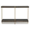 Taja Modern Brass / Wood Console Table thumbnail 0