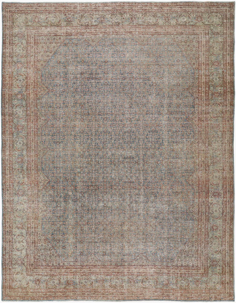 Antique One of a Kind Handmade Rug, by Surya, 11'6" length x 8'10" width