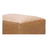 Form Ottoman Sonoran Tan Leather, by Moe's Home, 31" width x 17" height x 40.5" depth thumbnail 4