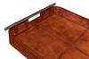 Safari Leather Tray, by Sarreid, 1'3" length x 1'7" width x 2" height thumbnail 4